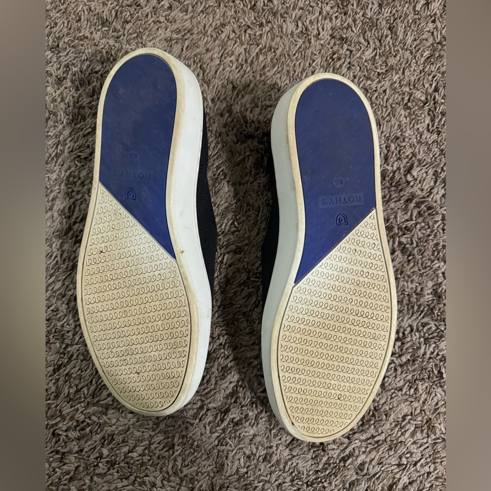 Black Slip-On Rothys Shoes - Picture 4 of 7